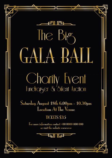 wording for fundraising event|Free Gala Invitation Template & Design Ideas .